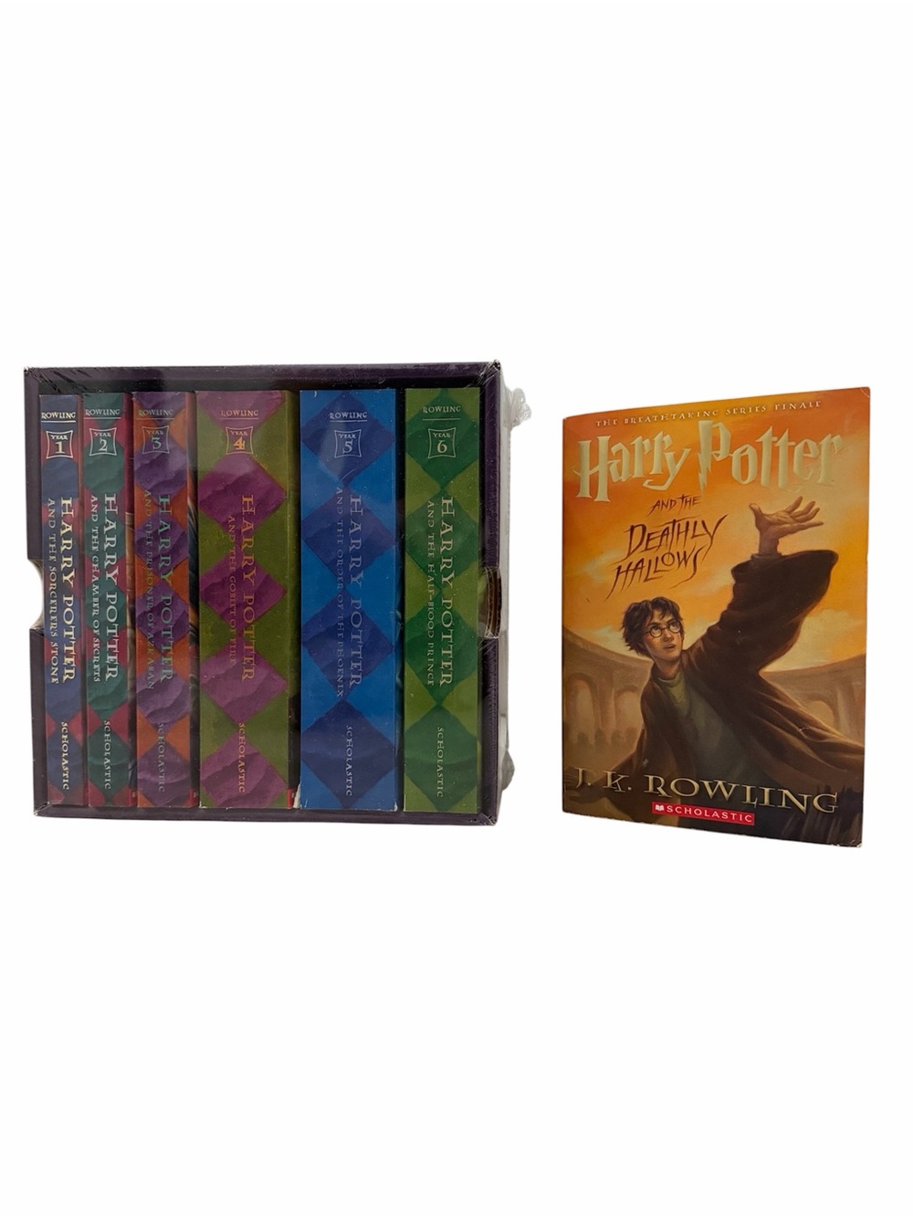 HARRY POTTER NWT Boxed Paperback Set Books 1-6 and EUC Book 7 - Complete Series
